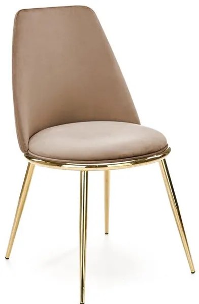 JEDÁLENSKÁ STOLIČKA KALEY BÉŽOVÁ BLUVEL 28 + ZLATÁ