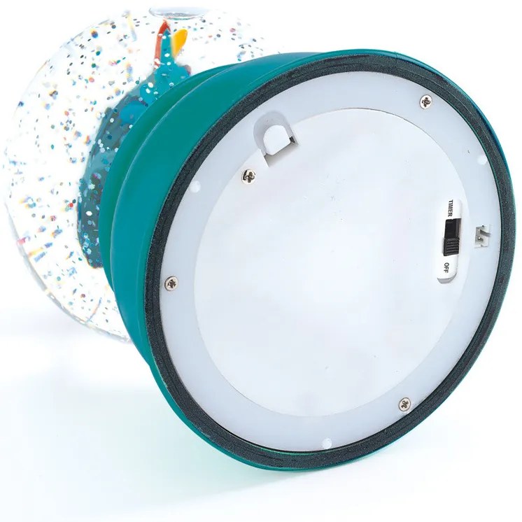 Nočné svetlo v snehovej guli - Lietadlo