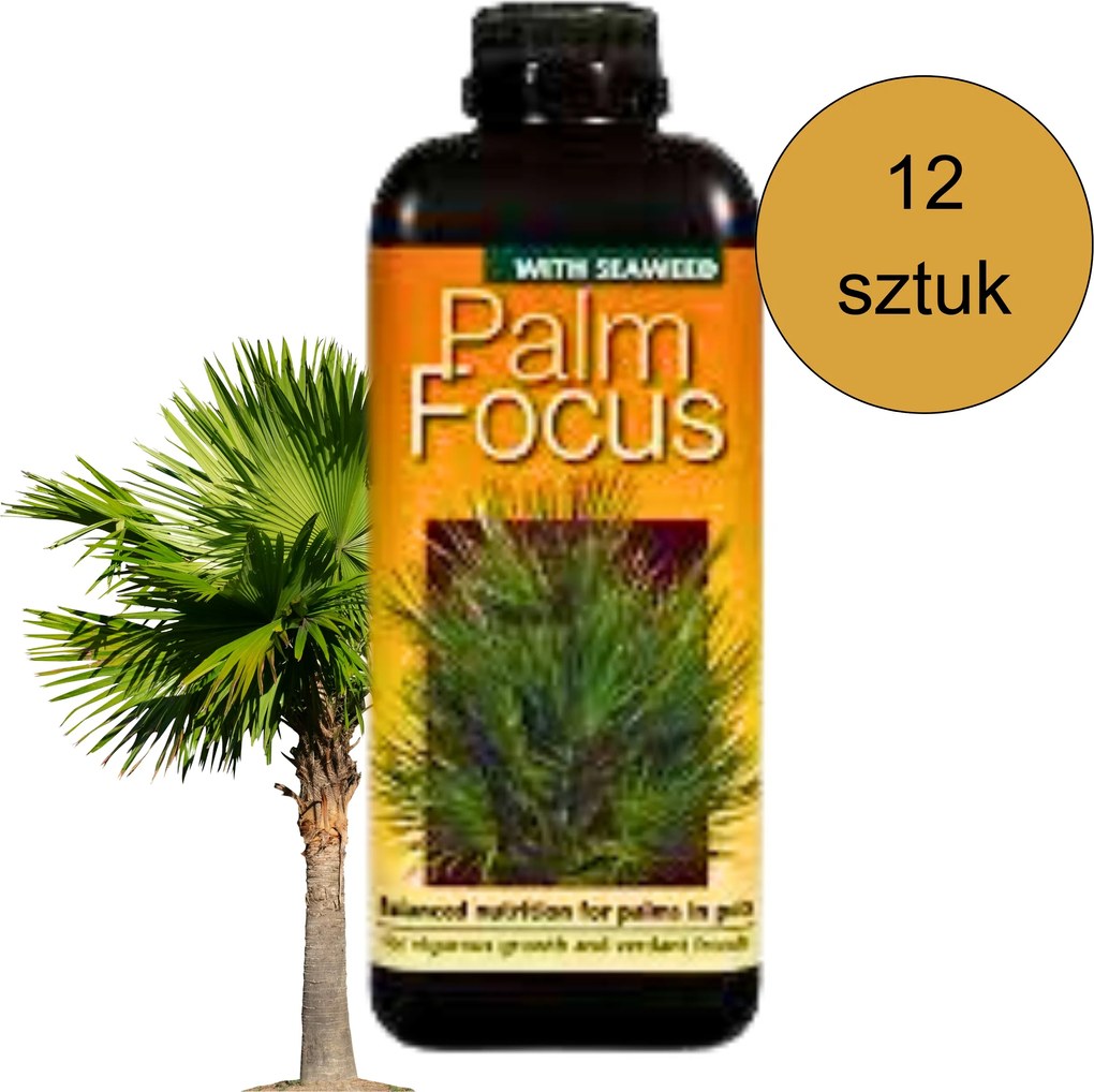 12 x Hnojivo na palmy Palm Focus 1L Growth Technology, dokonale vyvážené
