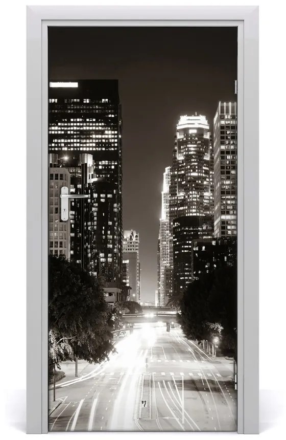 Fototapeta samolepiace na dvere Los Angeles noc 85x205 cm