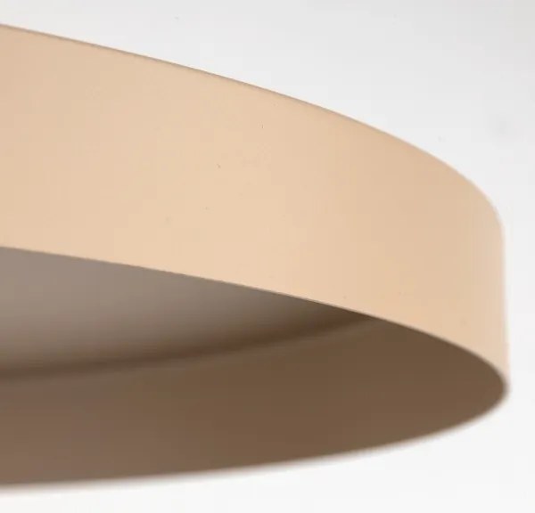 Luster na lanku SILA 1xE27/15W/230V pr. 40 cm béžová/tehlová