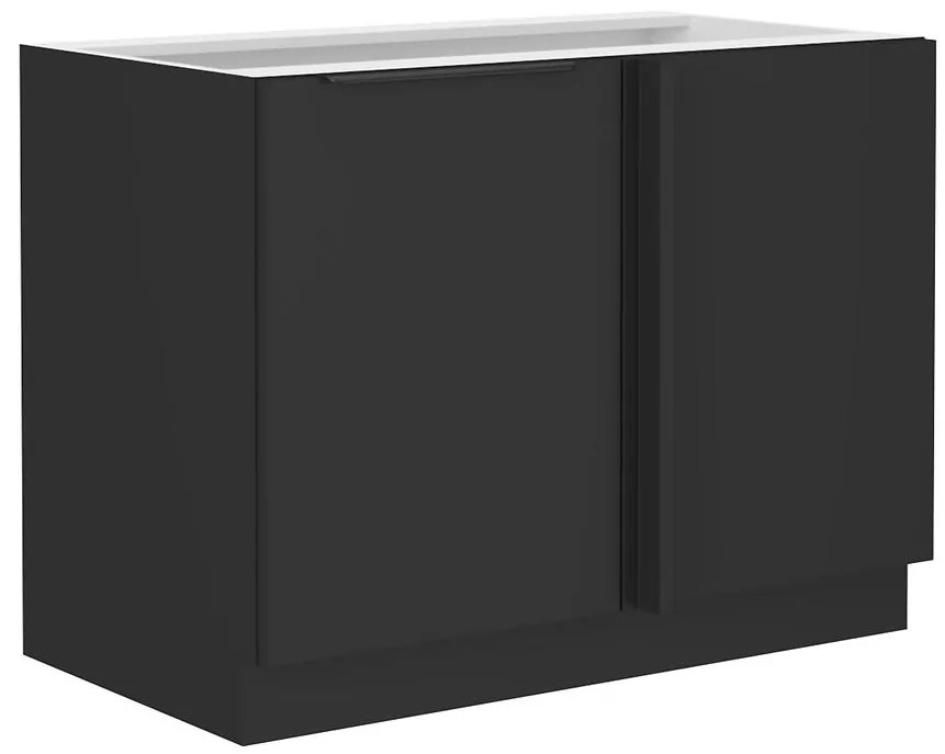 Kuchynská skrinka Siena čierna mat 105 Nd 1f bb