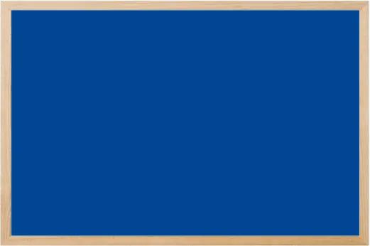 Toptabule.sk KRT04 Modrá kriedová tabuľa v prírodnom drevenom ráme 120x180cm / magneticky