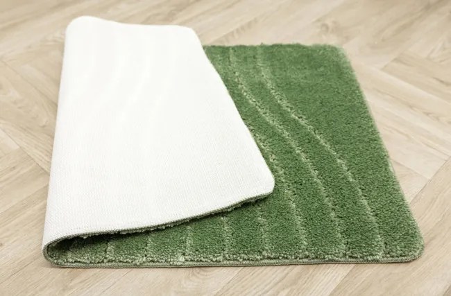 Kúpeľňový koberček Sara Sage zelený Fale