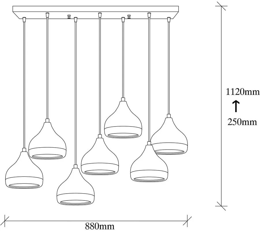 Čierne/v medenej farbe závesné svietidlo s kovovým tienidlom Yildo – Opviq lights