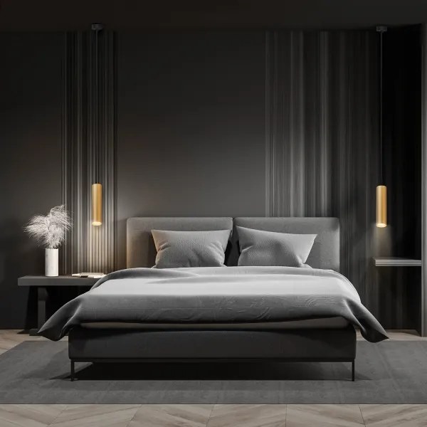 Brilagi - LED stmievateľný luster na lanku SELE 1xGU10/6W/230V čierna/zlatá