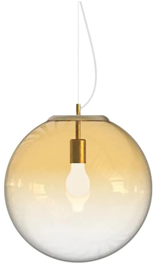 Ideal Lux - Luster na lanku MAPA 1xE27/42W/230V pr. 40 cm zlatá/dymová