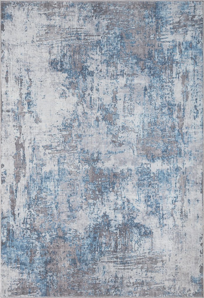 My Flair, Kusový koberec Avery blau/grau – na von aj na doma, 160x230, modrá, chodba / predsieň