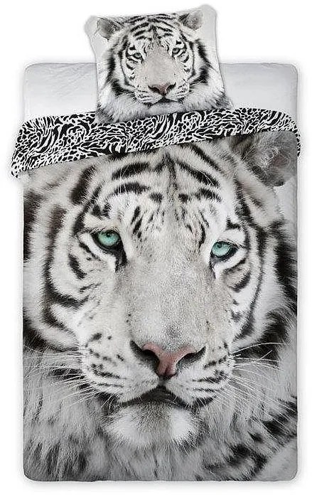 FARO Obliečky Biely Tiger Bavlna 140/200, 70/90 cm