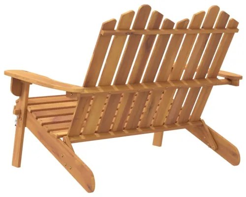 vidaXL Adirondack Záhradná lavička 126 cm masívne akáciové drevo-