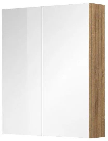 Mereo Mereo, Kúpeľňová galérka 60 cm, zrkadlová skrinka, 2x dvere, MER-CN716GR