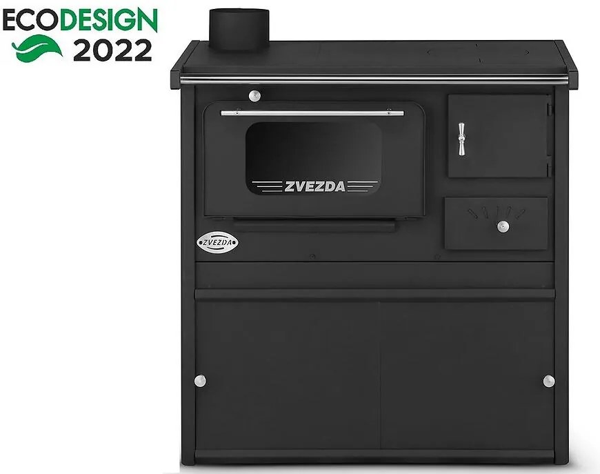 Sporák na tuhé palivo  ZVEZDA CLASSIC SP 6kW ľavý Eco