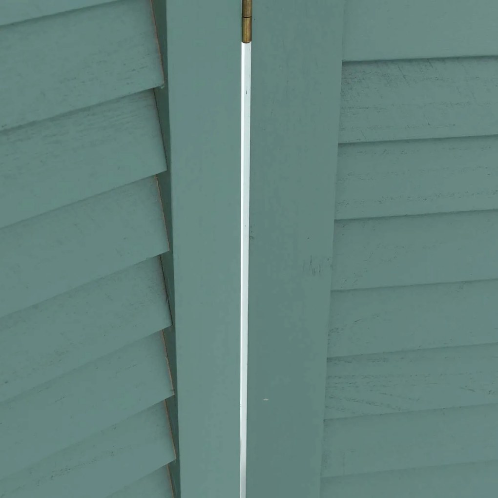 Paraván T568, deliaca stena, 4 panely - 170 × 160 cm - zelená