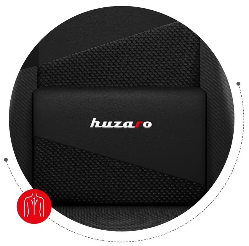 Huzaro Herné kreslo Force 6.2 s LED osvetlením - bílá