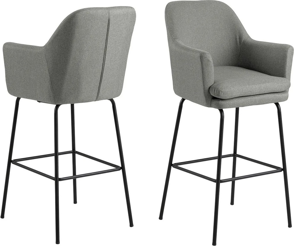 ACTONA Barová stolička Chisa šedá 109 × 56 × 56 cm