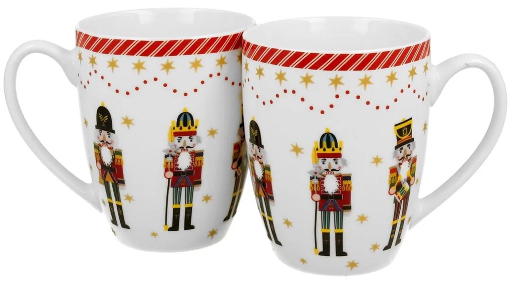 Porcelánový hrnček Christmas Nutcracker 360 ml sada 2ks