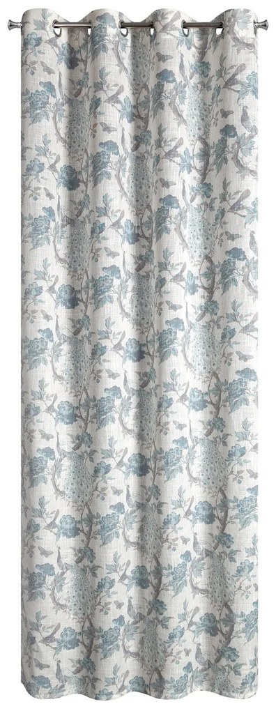 ZÁVES NA KRÚŽKOCH EMERA 140X250 CM KVETY