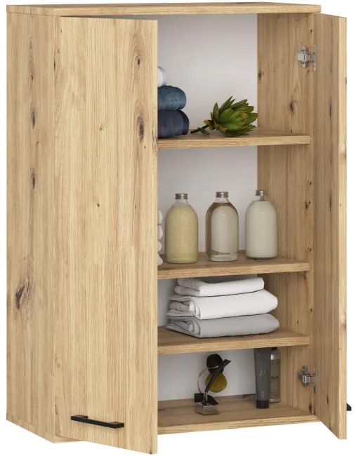 Kúpeľňová skrinka FIN H934 W64 2D dub artisan