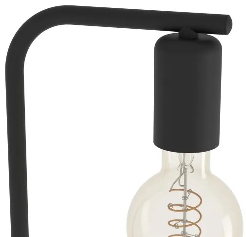Eglo 43791 - Stojacia lampa CRANLEY 1xE27/40W/230V čierna