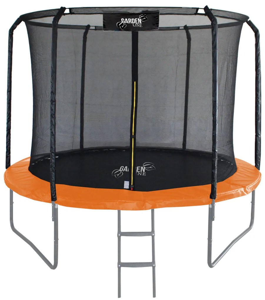 Trampolína s vnútornou sieťou 305 cm Gardenline PRO - oranžová