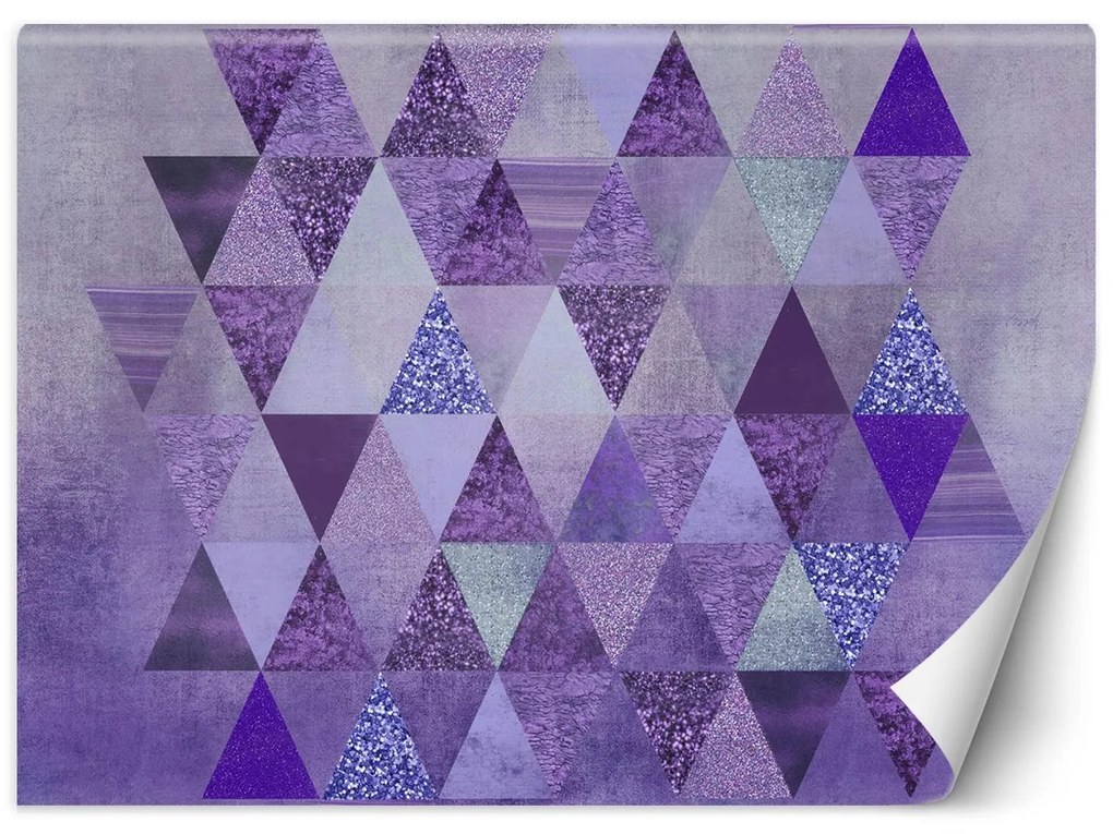 Gario Fototapeta Geometria fialových trojuholníkov - Andrea Haase Materiál: Vliesová, Rozmery: 400 x 280 cm