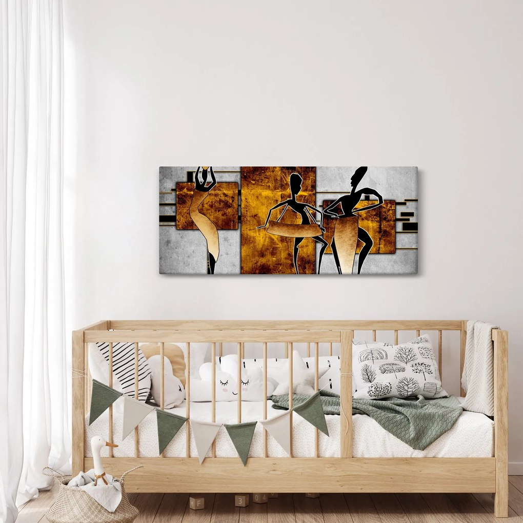 Obraz - Motívy Africkej kultúry (120x50 cm)