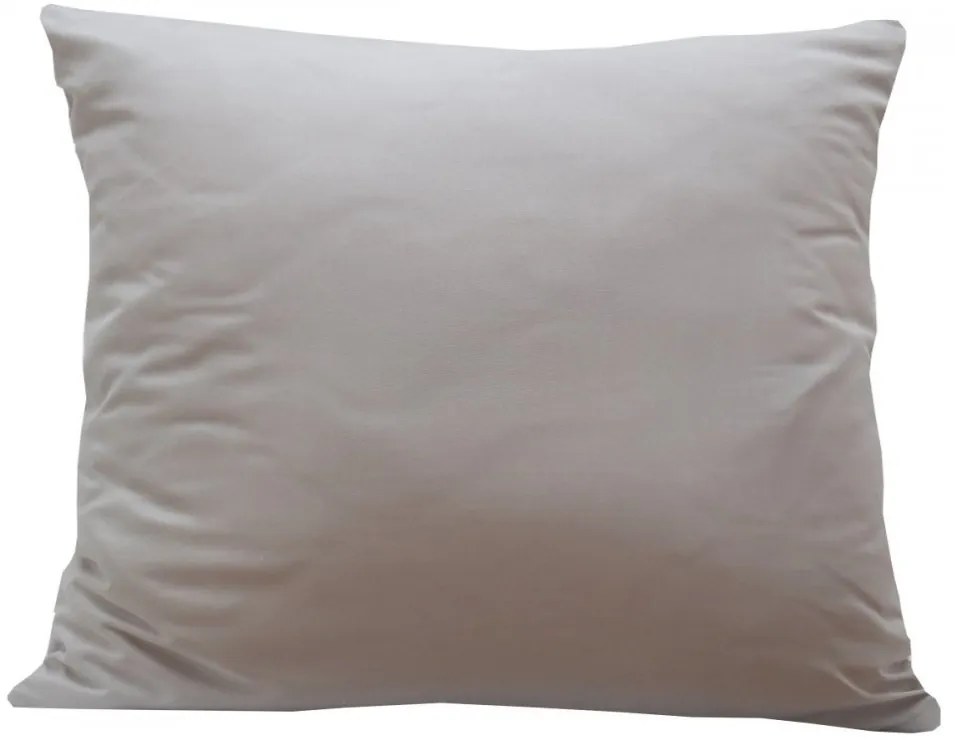 Jednofarebná obliečka v sivej  farbe 50x60 cm