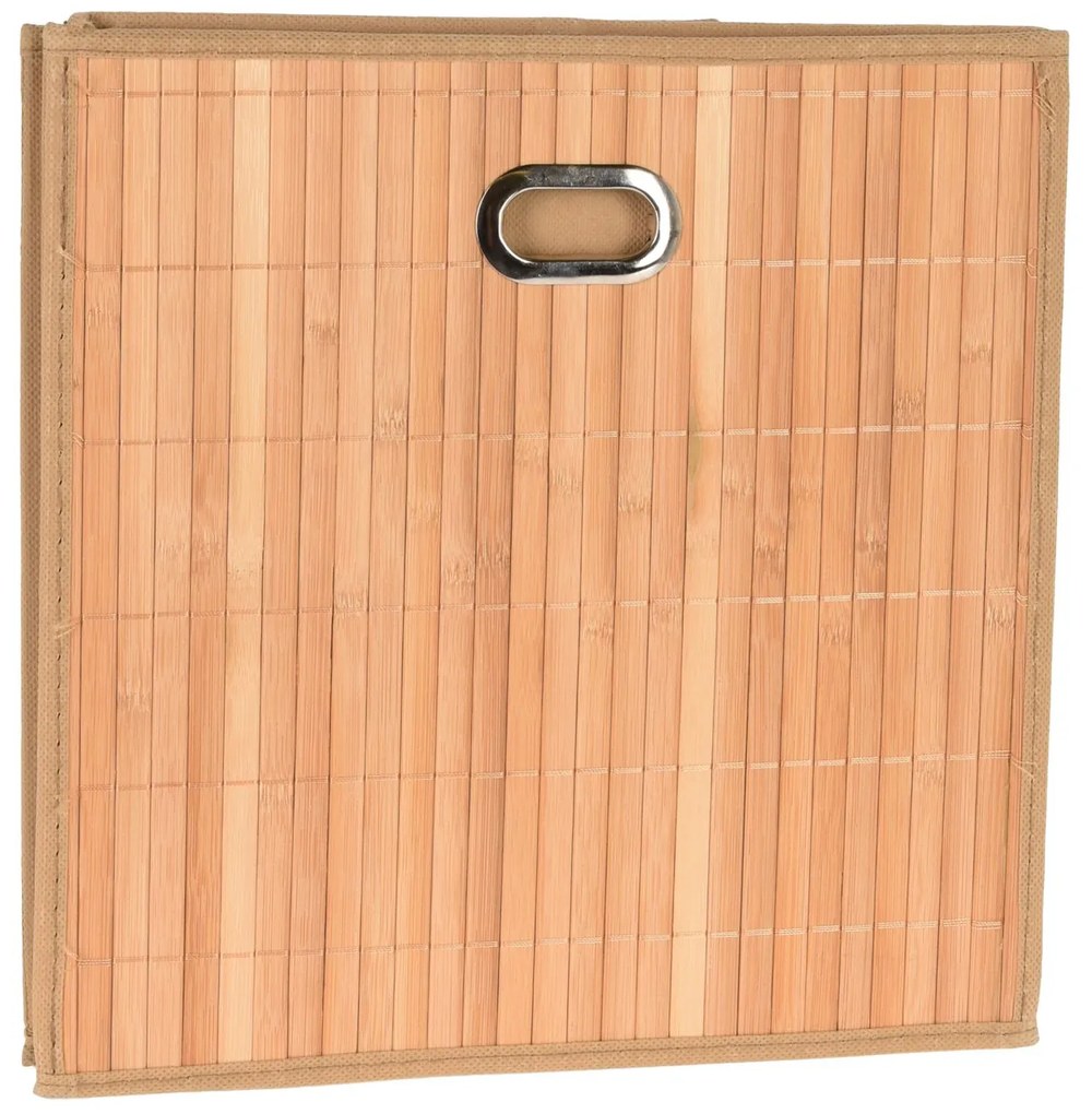 Úložný box Bamboo, 30,5x31x31 cm, hnedá
