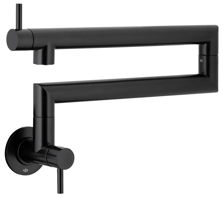 KFA Armatura 6623-030-81 - Kuchynská batéria s kĺbom DUERO POT FILLER, matná čierna
