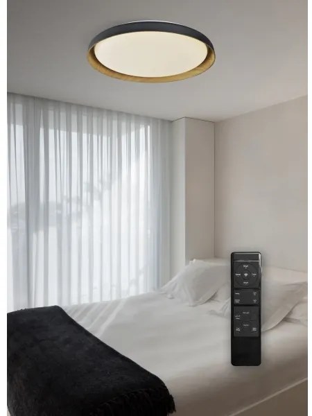 Top Light-LED Stm. stropné svietidlo SATELLITE LED/36W/230V 3000-6500K čierna + DO