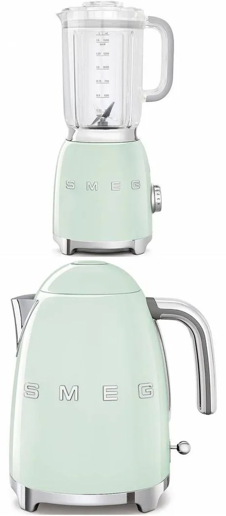 SMEG Set BLF01PGEU+KLF03PGEU, pastelová zelená