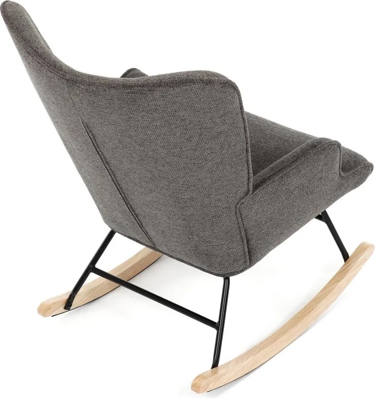 Hojdacie kreslo FABIAN — látka, sivá