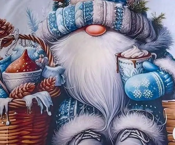 Obliečky Homa GNOMTIME SNOW BLUE 3-dielna sada 140x200 cm
