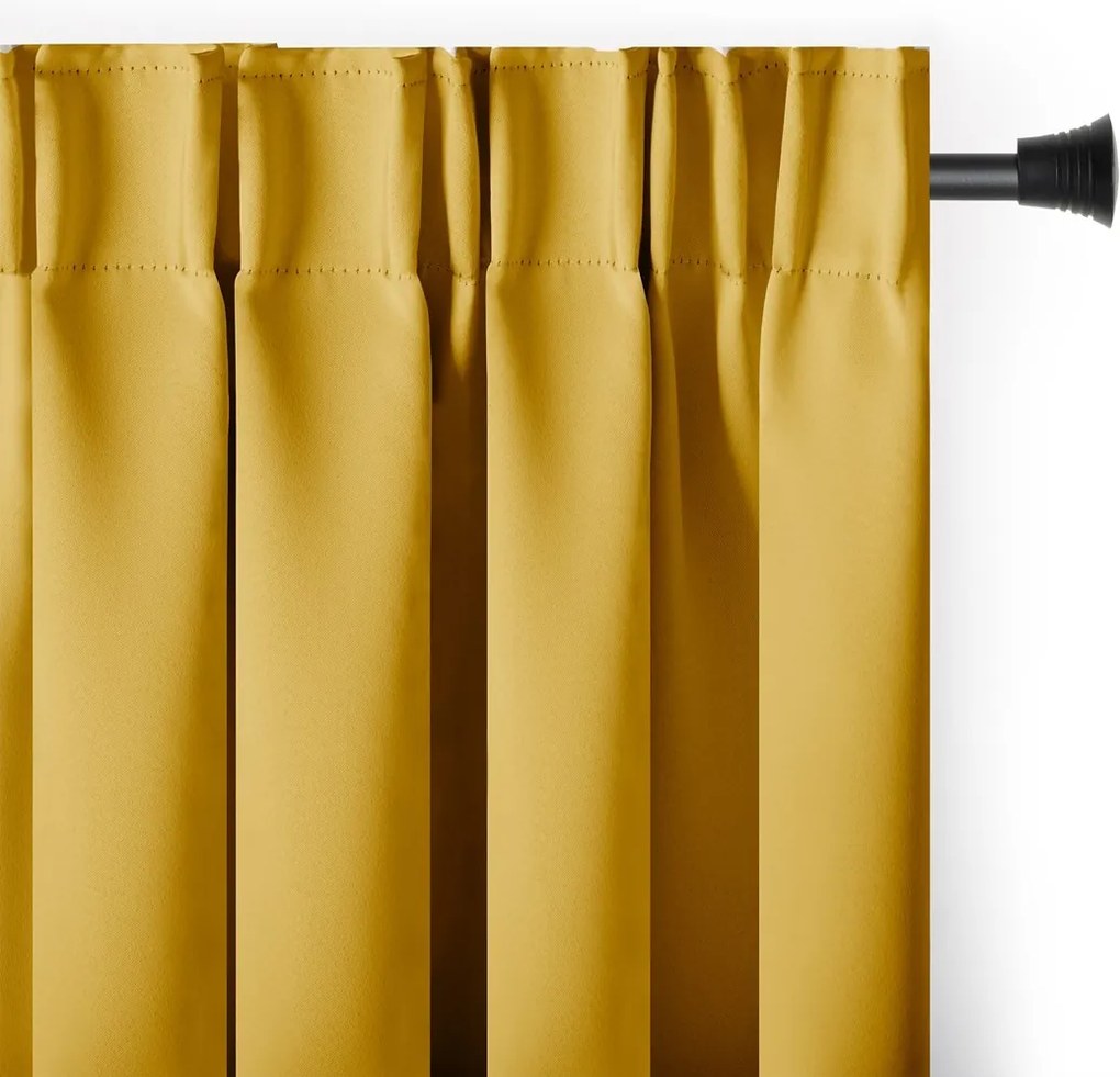 Záves AmeliaHome Blackout I horčica