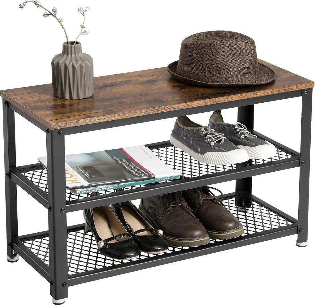 Topánkovník Houseland Dan hnedý/čierny