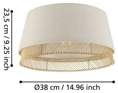 Eglo 43974 - Stropné svietidlo TABLEY 1xE27/40W/230V