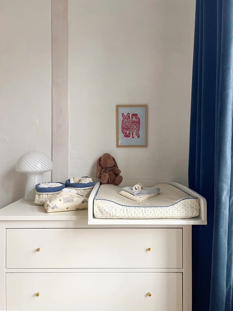 Cam Cam ApS Prešívaný úložný kôš Capri – set 2 ks