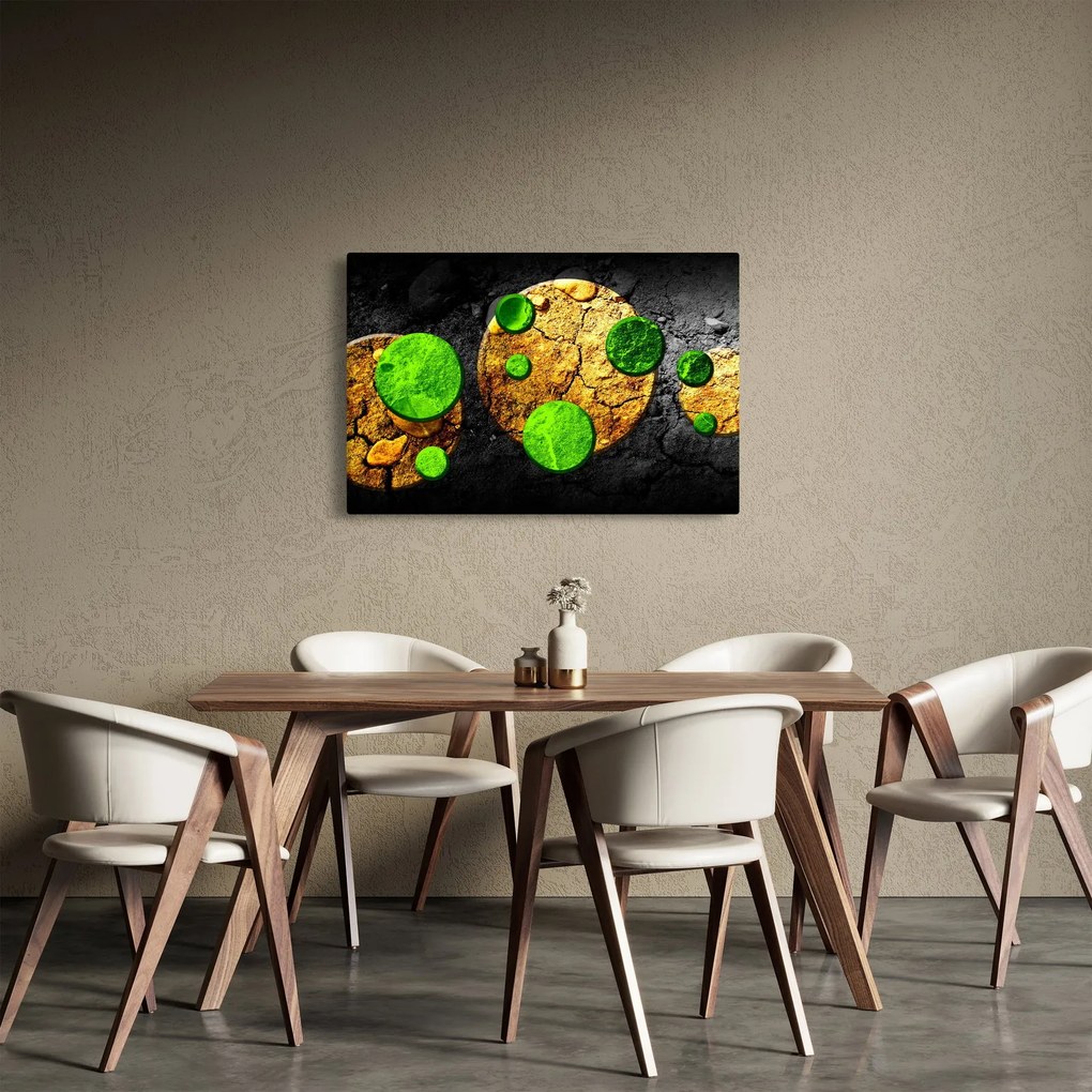 Obraz abstrakcie - Guľa (90x60 cm)