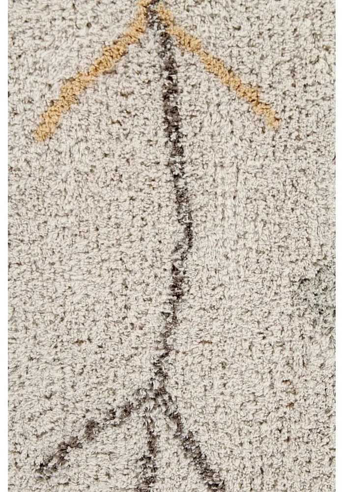 Béžový prateľný ručne tkaný bavlnený koberec 140x200 cm Kaarol Earth – Lorena Canals