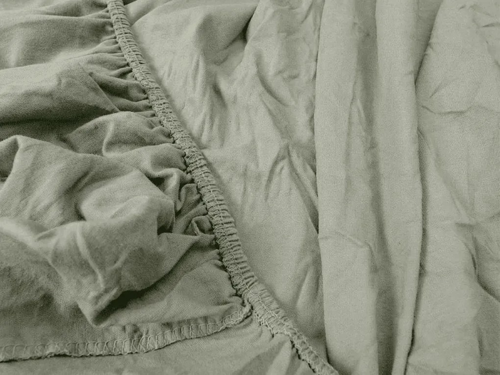 Jersey plachta EXCLUSIVE sivozelená 90 x 200 cm