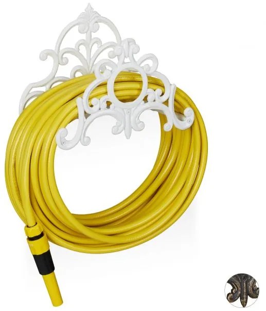 Držiak hadice vintage, biela RD20617