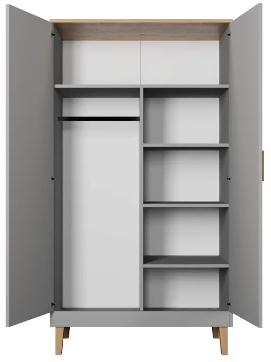 Sivá obývacia izba DENVER s TV stolíkom 120 cm