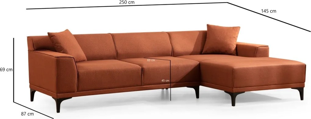 Rohová sedacia súprava Petra 250 cm - výber z 5 prevedení
