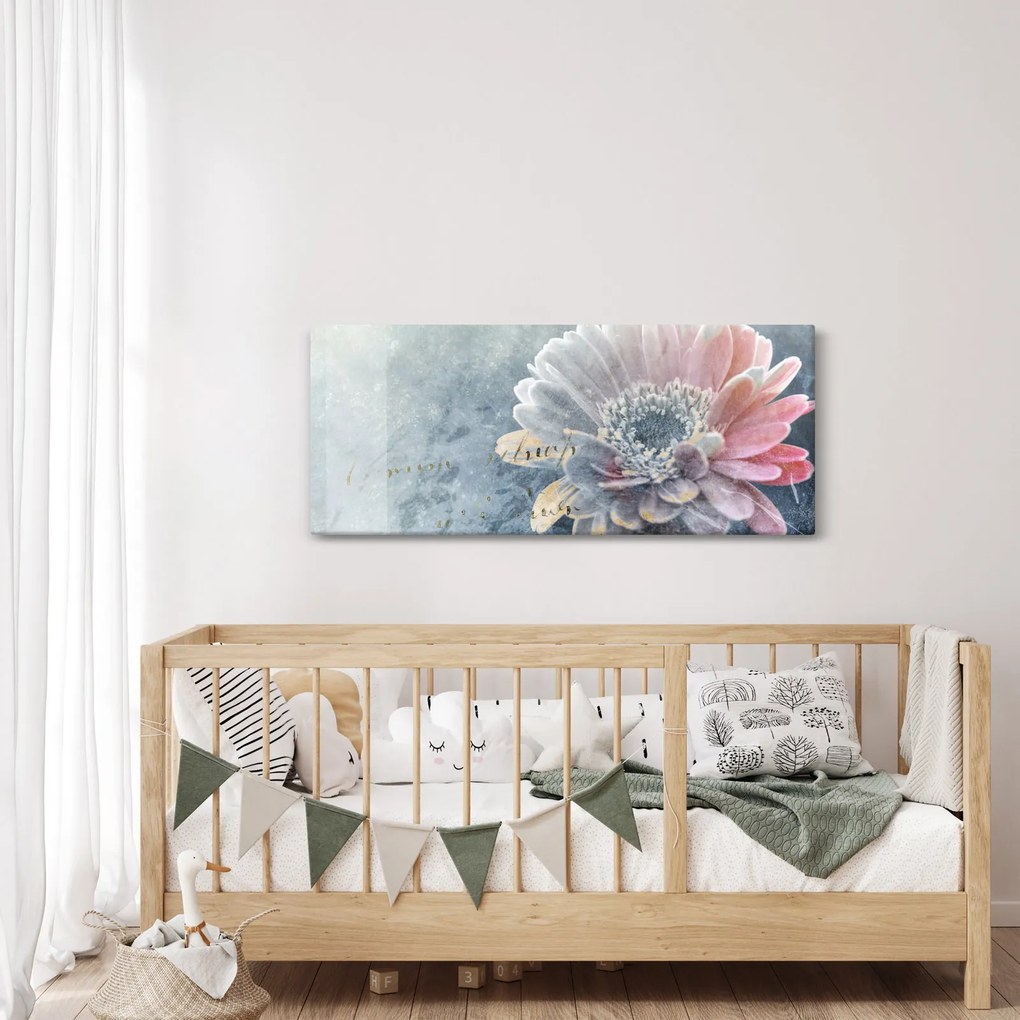 Obraz - Zimný kvet (120x50 cm)