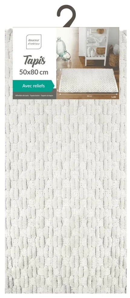 Krémová kúpeľňová predložka 50x80 cm Lois – douceur d'intérieur