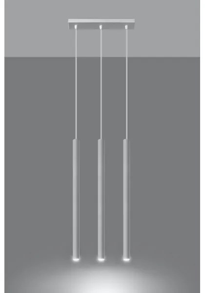 Sollux SL.0466 - Luster na lanku PASTELO 3xG9/8W/230V biela