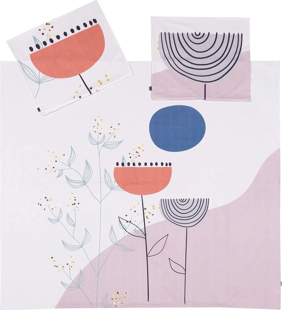 Posteľná súprava Abtrative Poppy 160x200cm