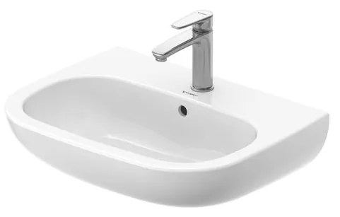 Duravit D-Code - Umývadlo 600x460 mm, s prepadom, biela 23106000002