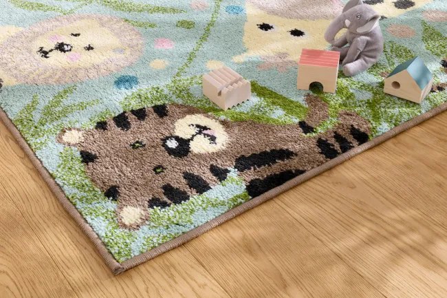 Detský koberec Funky Top Jungla mätový