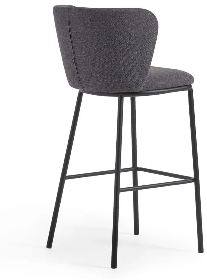 Tmavosivá barová stolička 102 cm Ciselia – Kave Home